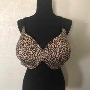 Auden Brown and Black Leopard Print Full-Coverage Bra
